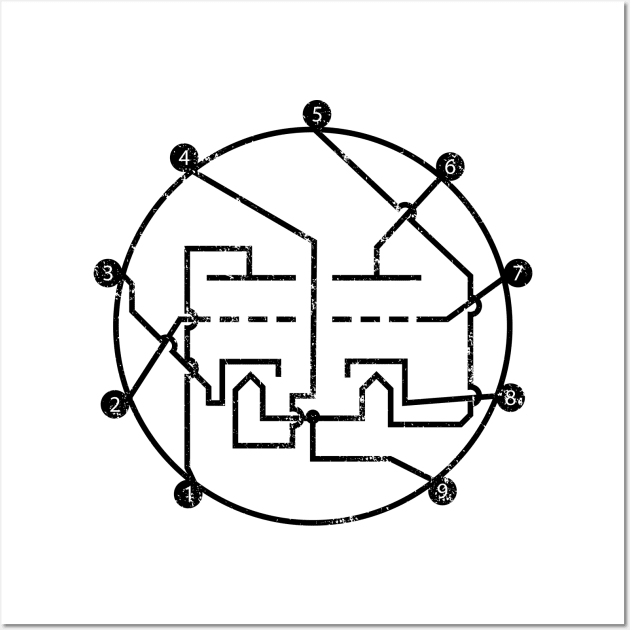 Analog Vacuum Tube Pin Layout Amplifier Preamp Gift Wall Art by Bobtees